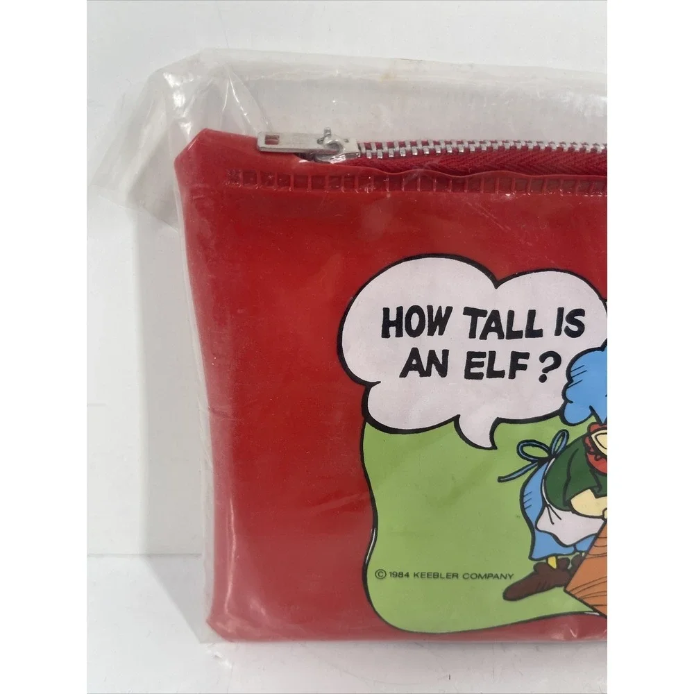 Vintage Keebler Pencil Bag School‎ Pouch Ruler Eraser NOS Rare Elf Snacks